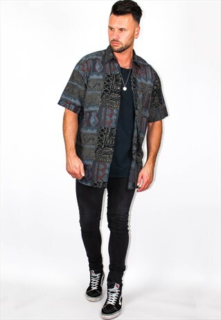 VINTAGE ABSTRACT PRINT SHIRT