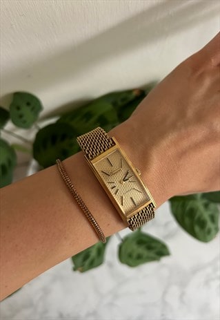 Vintage Womens Gold Accurist 1970s Quartz Watch