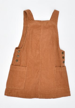 VINTAGE 90'S CORDUROY DRESS BROWN