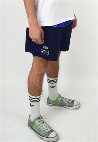 MEN'S VINTAGE 90'S LACOSTE BLUE SHORTS