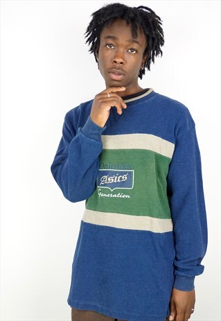 VINTAGE 90'S ASICS PULLOVER SWEATSHIRT