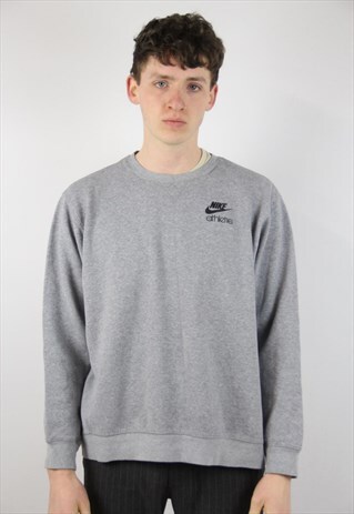 VINTAGE NIKE 90S GREY SWEATSHIRT
