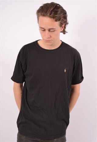 POLO RALPH LAUREN T-SHIRT TOP BLACK