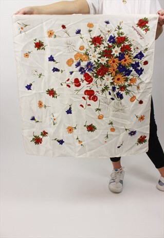 VINTAGE FLORAL PATTERNED SCARF
