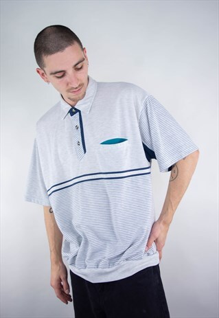 VINTAGE 90S CANDA HEAVY COTTON POLO SHIRT