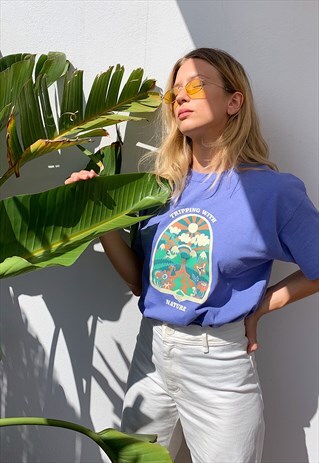 OVERSIZED TRIPPING WITH NATURE T-SHIRT