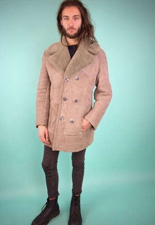 VINTAGE 90'S SHEARLING COAT