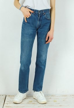 505 04 Straight Leg Denim Jeans High Rise Pants 90s Trousers
