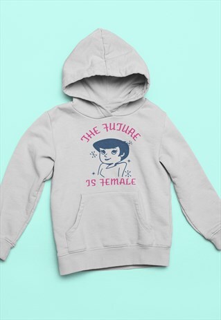 THE FUTURE IS FEMALE JETSONS GREY HOODIE RETRO