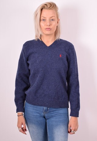 POLO RALPH LAUREN WOMENS VINTAGE JUMPER SWEATER XXL