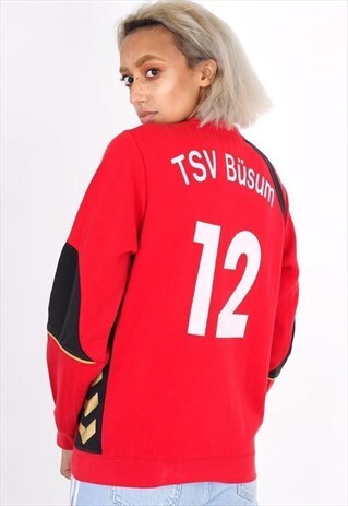 VINTAGE HUMMEL RED SWEATSHIRTS