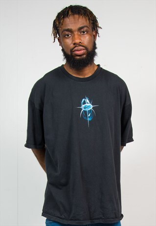 NIKE BLACK T-SHIRT FOOTBALL SOCCER