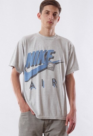 VINTAGE NIKE TEE 90S GREY BIG LOGO