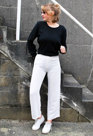 VINTAGE ARMANI WHITE TROUSERS