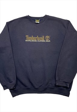 Timberland Vintage Men's Navy Sweatshirt