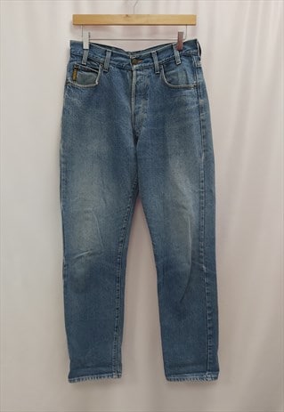 Vintage Armani Jeans Mid Wash Blue 