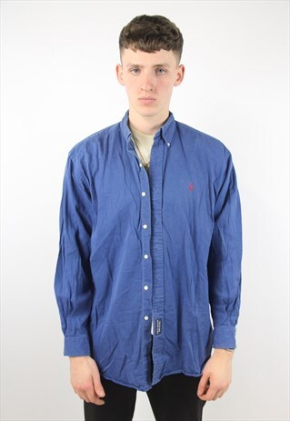 VINTAGE RALPH LAUREN BLUE SHIRT