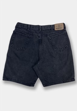 Vintage Wrangler Washed Black Denim Shorts