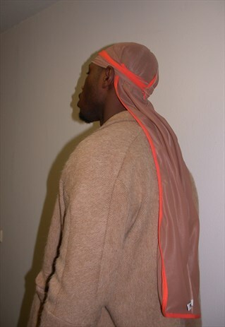 EXTRA LONG DU-RAG (LIGHT BROWN/ORANGE)