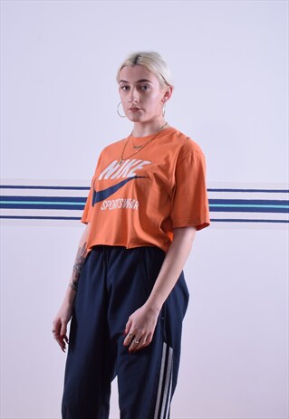 ORANGE NIKE CROPPED T-SHIRT