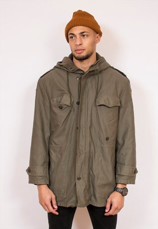 VINTAGE GERMAN MILITARY PARKA L