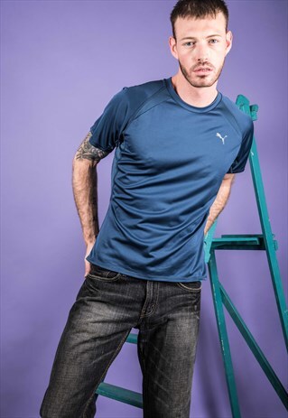 PUMA VINTAGE 1990S BLUE T-SHIRT