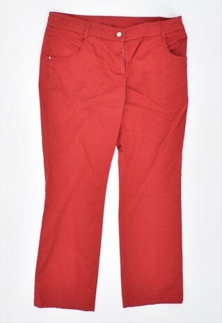 VINTAGE 90'S FERRE TROUSERS RED