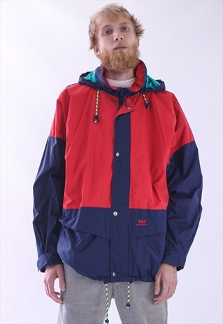 VINTAGE MENS HH SAILING GEAR WINDBREAKER WATERPROOF JACKET