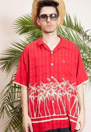 QUIKSILVER HAWIIAN STYLE, MENS SHIRT FROM THE 90S