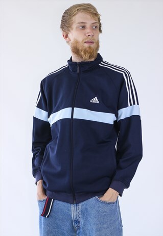 VINTAGE MENS ADIDAS TRACK TOP TEAM JACKET