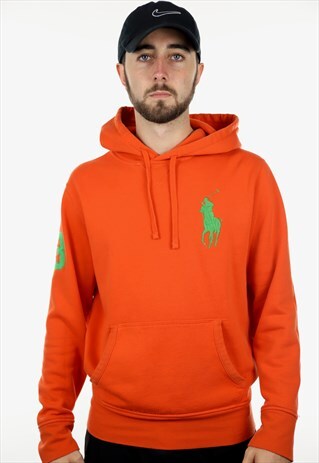VINTAGE RALPH LAUREN HOODIE ORANGE