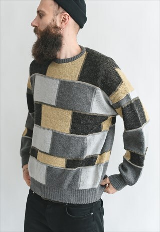 VINTAGE 80S FUNKY GRANDADS JUMPER
