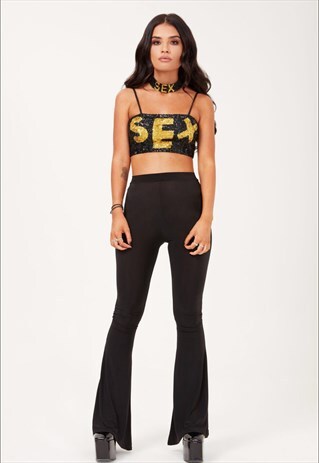 LET US TALK ABOUT SEX TOP CHOKER SET