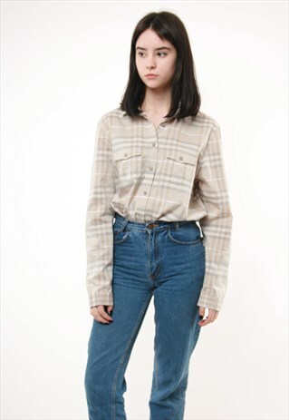 90S VINTAGE BURBERRY BRIT NOVA SHIRT MONO 314