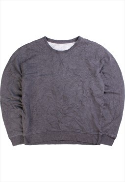 Vintage  Gildan Sweatshirt Plain Heavyweight Crewneck Grey