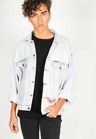 LAST UNIT SALE / VINTAGE 80S LEE PATCHED DENIM JACKET