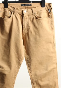 Vintage Versace Stratching Casual Trousers Beige