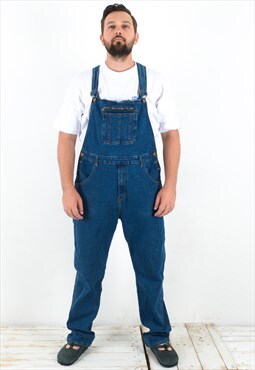 WISENT Denim Dungarees Bibs Work Chore Utility Overalls