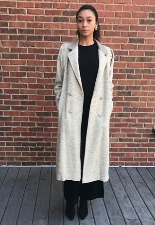 VINTAGE TWEED TRENCH COAT