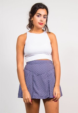 90'S VINTAGE PATTERNED ADIDAS PLEATED TENNIS SKIRT