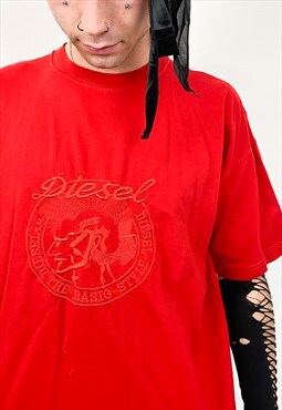Vintage 90s red logo t-shirt 