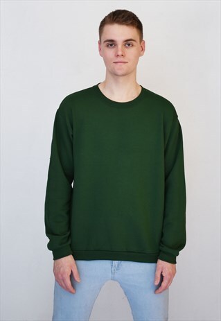 GREEN ESSENTIAL SWEATSHIRT