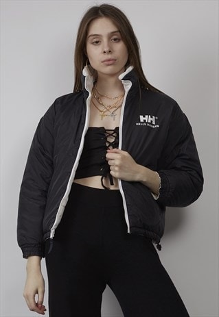VINTAGE 90'S HELLY HANSEN MONO REVERSIBLE PUFFER JACKET
