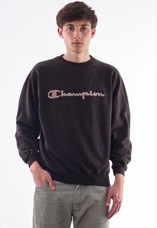 VINTAGE CHAMPION CREW NECK 90S BROWN