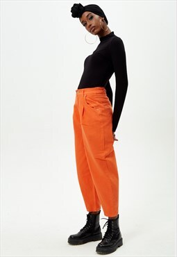 Dilvin orange tapered jeans