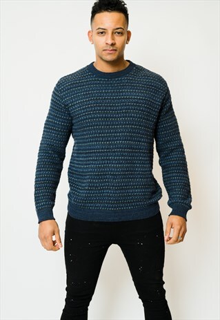 VINTAGE PATTERNED KNIT JUMPER