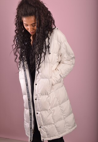 WHITE THE NORTH FACE LONGLINE PADDED JACKET GNF679