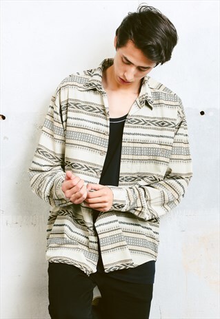 VINTAGE AZTEC CORDUROY SHIRT