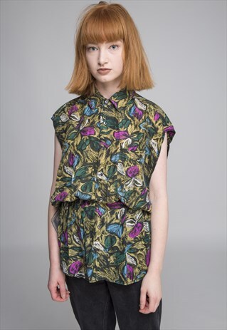 REWORKED VINTAGE SLEEVELESS SHIRT