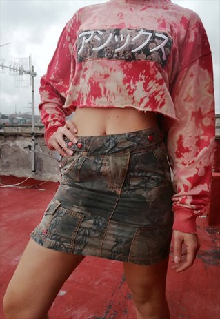 VINTAGE GUESS CAMOUFLAGE SKIRT